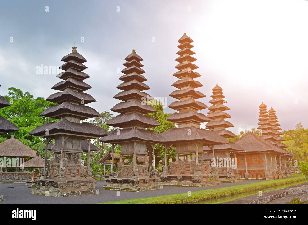 Eine typische alte Architektur der Insel Bali, Indonesien. Stockfoto