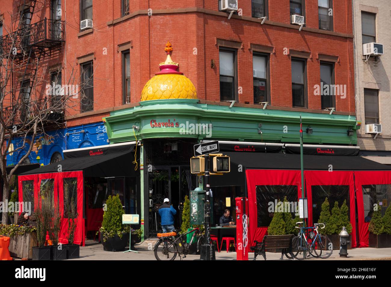 Chavela's mexikanisches Restaurant in Crown Heights, Brooklyn NYC Stockfoto