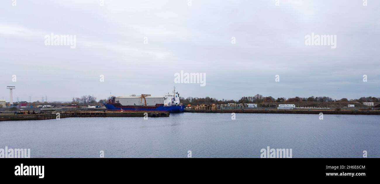 Der Hafenbereich in Middlesbrough, England, Großbritannien Stockfoto