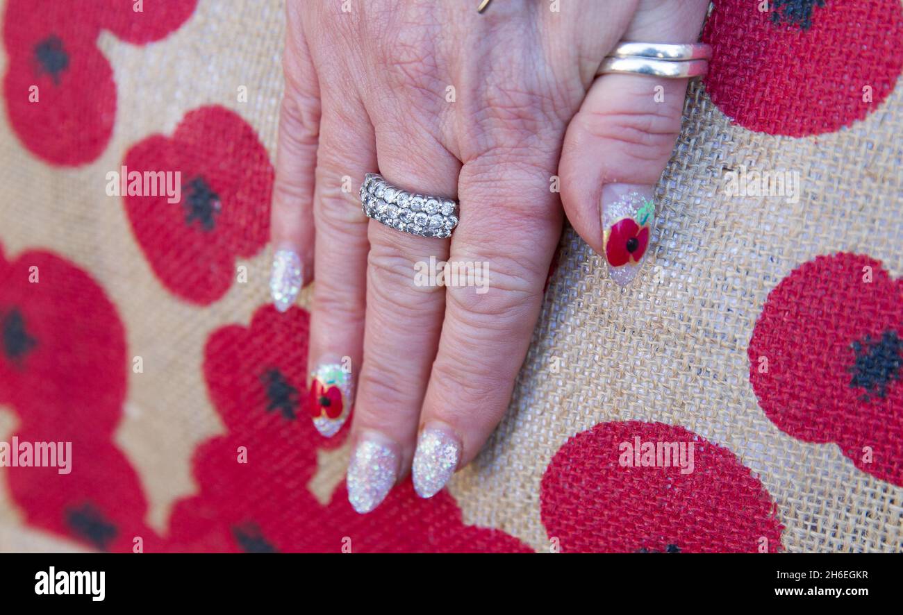 Kriegsveteranen nahmen an einer Gedenksonntagsparade des Cenotaph in Westminster, London, Teil Stockfoto