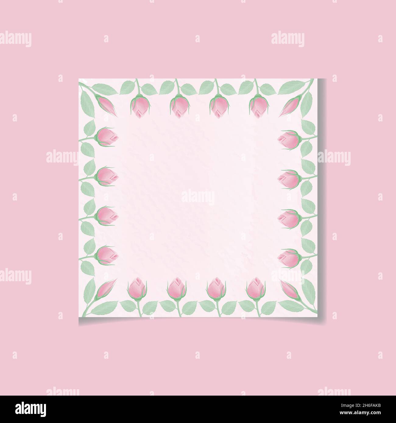 Aquarell natürliche Blume und verlassen Set-Design Stock Vektor