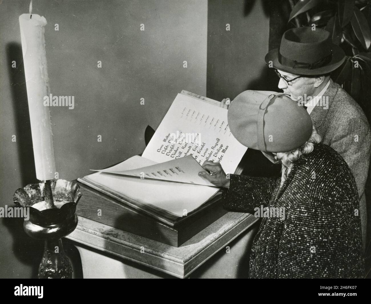 Register der deutschen Kriegsgefangenen in Russland, Frankfurter Rathaus, Deutschland 1960er Jahre Stockfoto