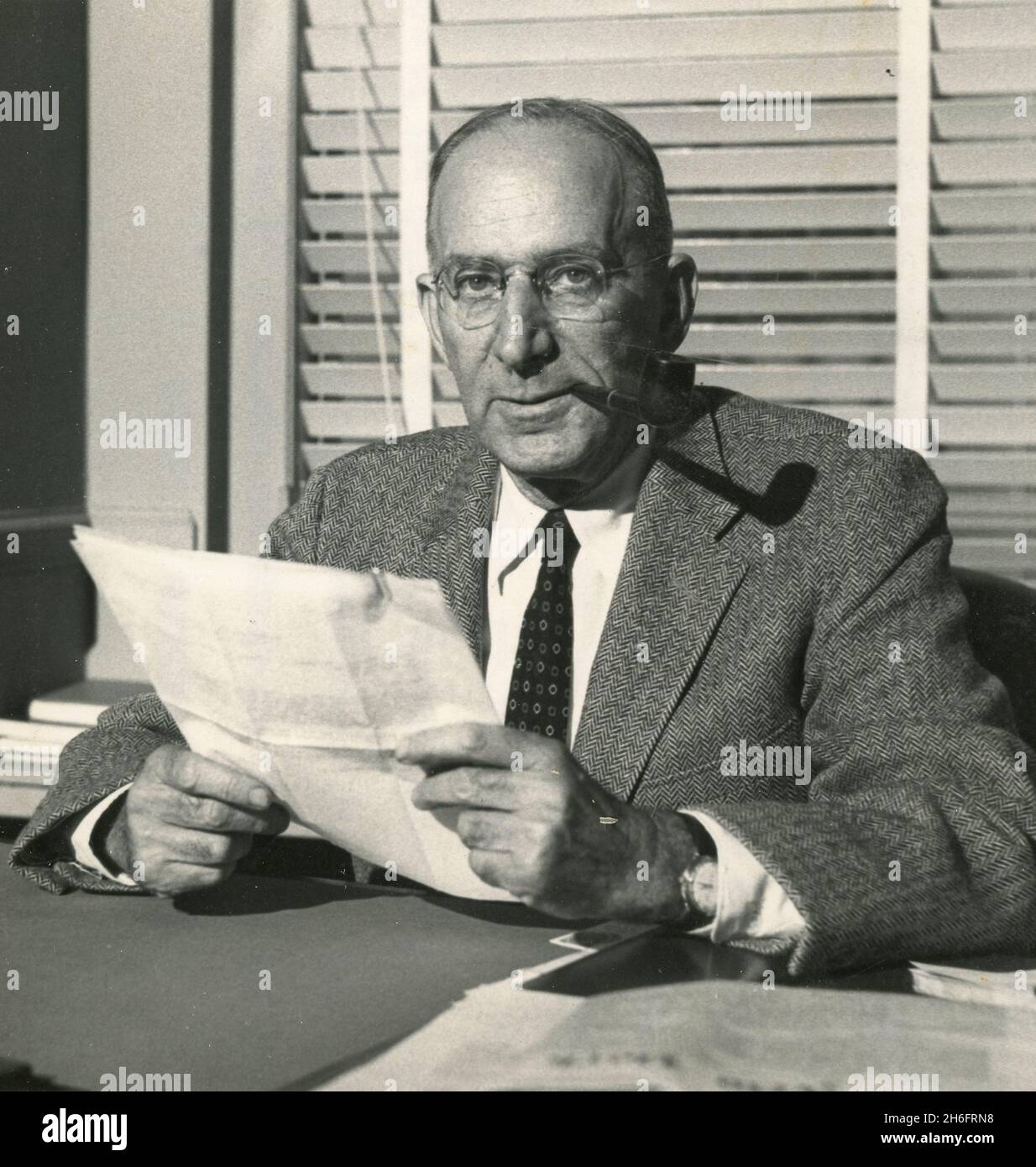 US-Anwalt Edward S. Greenbaum, US-Repräsentant bei der 11. Generalversammlung der Vereinten Nationen, USA 1956 Stockfoto
