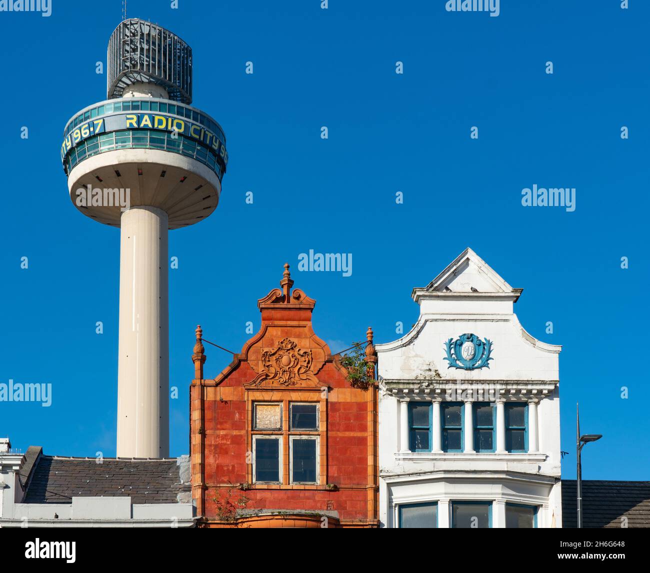Nummer 7 und 9 Ranelagh Street, Liverpool. Aufgenommen im Oktober 2021. Stockfoto