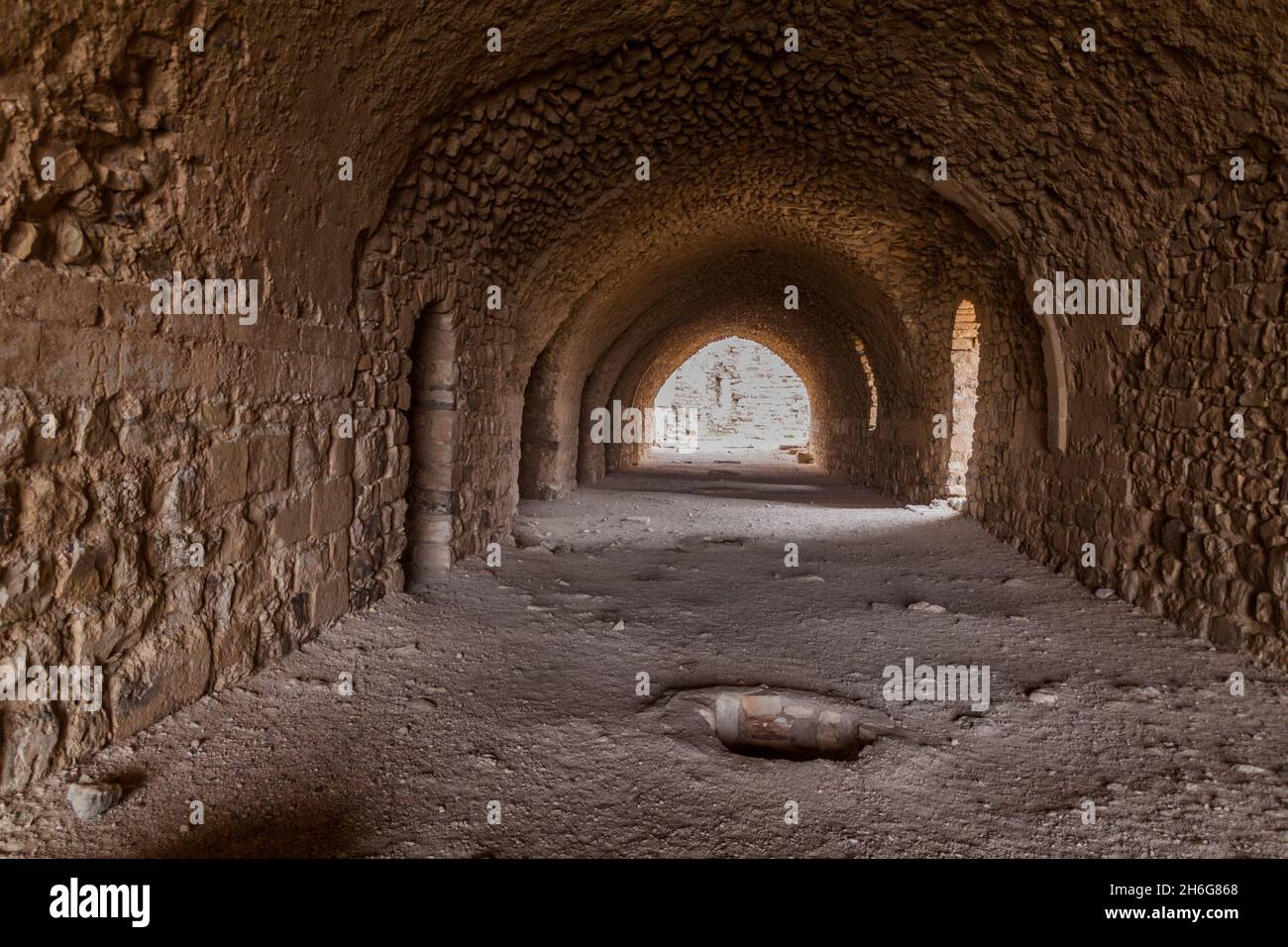 Ruinen der Burg Karak, Jordanien Stockfoto