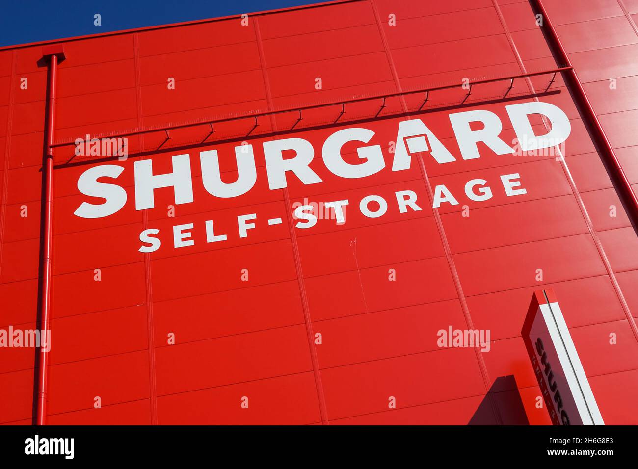 Shurgard Self Storage Unit, London England Vereinigtes Königreich Großbritannien Stockfoto