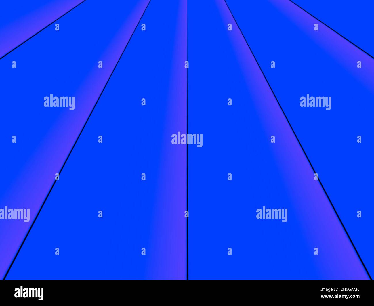 Abstrakter Hintergrund, blau lila Fluoreszenz geometrische dekorative künstlerische lebendige zeitgenössische horizontale Muster Stockfoto