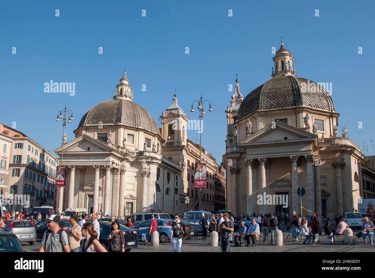 Piazza del Popolo in Rom Italien Stockfoto