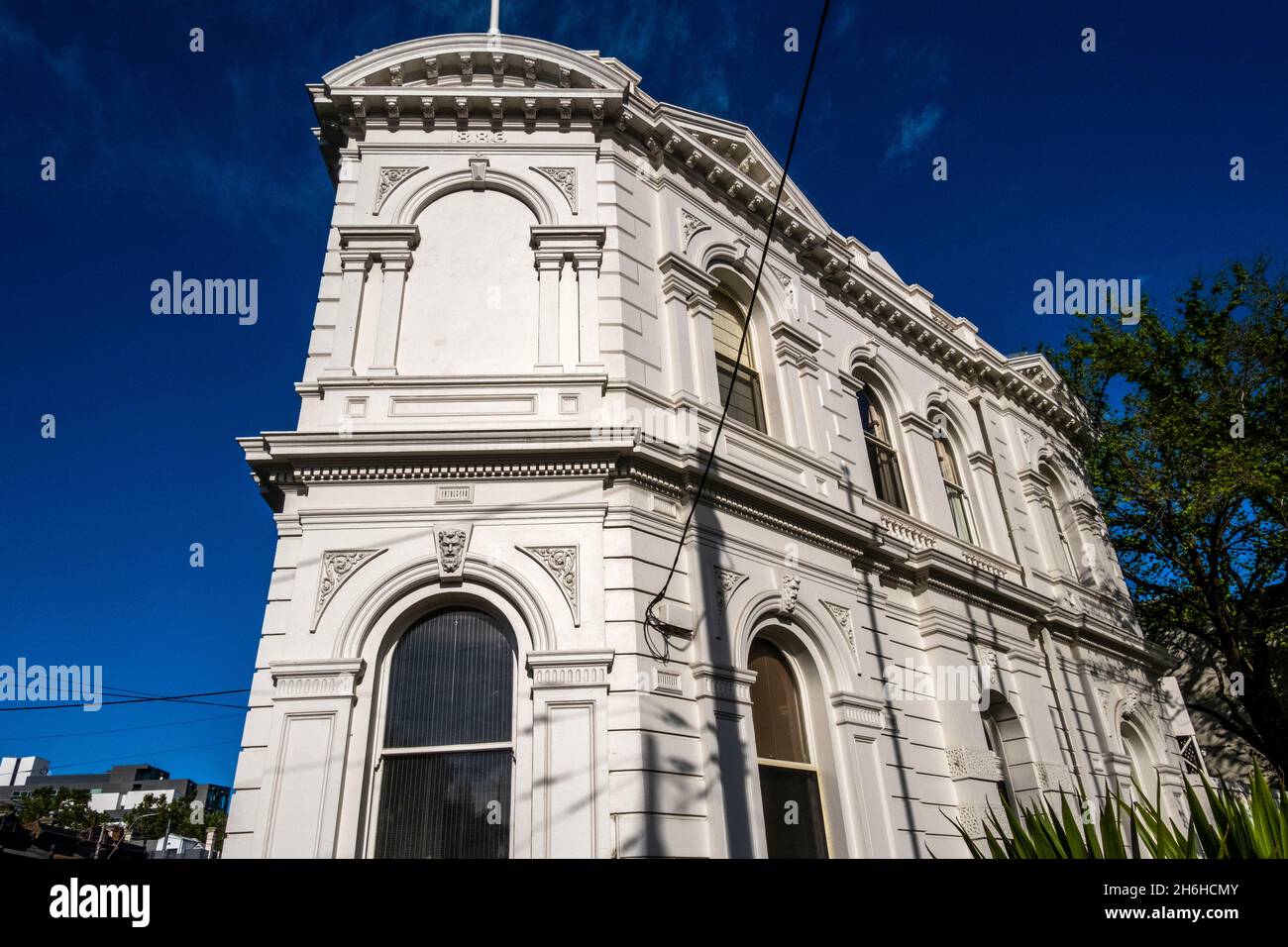 Historisches Gebäude an der Lygon Street in Carlton, Melbourne, Victoria, Australien Stockfoto
