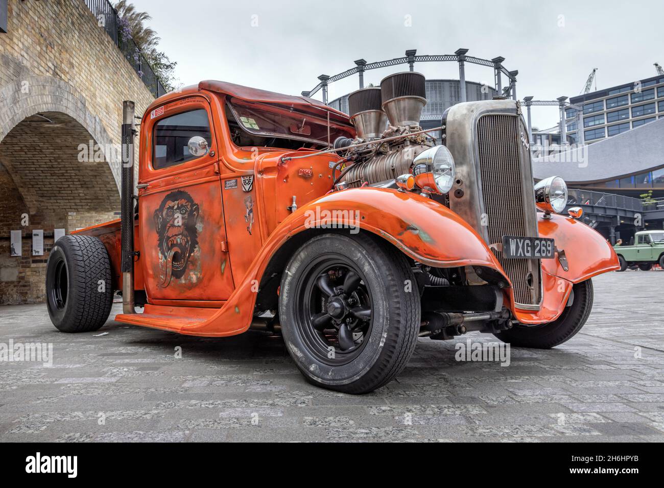 Vintage Chevrolet Hot Rod, Coal Drops Yard, London Classic Car Boot Sale, King's Cross, London, Großbritannien Stockfoto