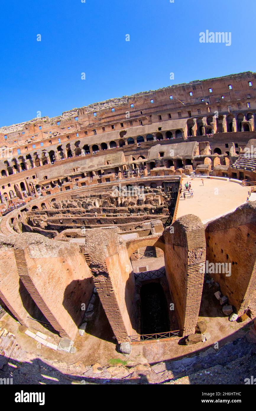Kolosseum, Kolosseum, Flavian Amphitheater, Weltkulturerbe, Rom, Latium, Italien, Europa Stockfoto