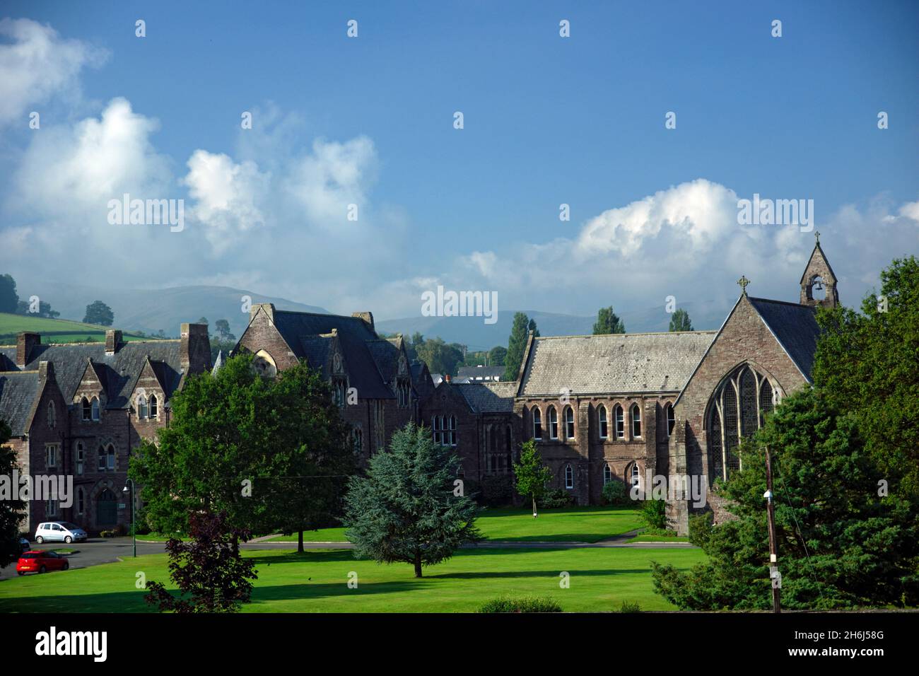 Christ College Brecon, Powys, Wales. Stockfoto