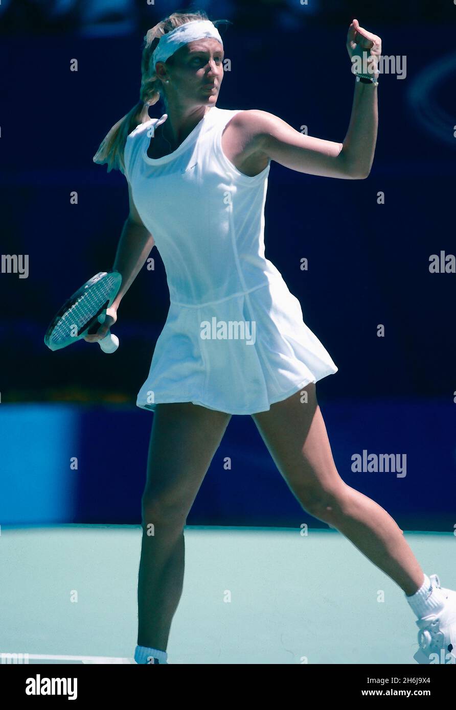 Die kanadisch-amerikanisch-französische Tennisspielerin Mary Pierce bei den Australian Open, 1995 Stockfoto