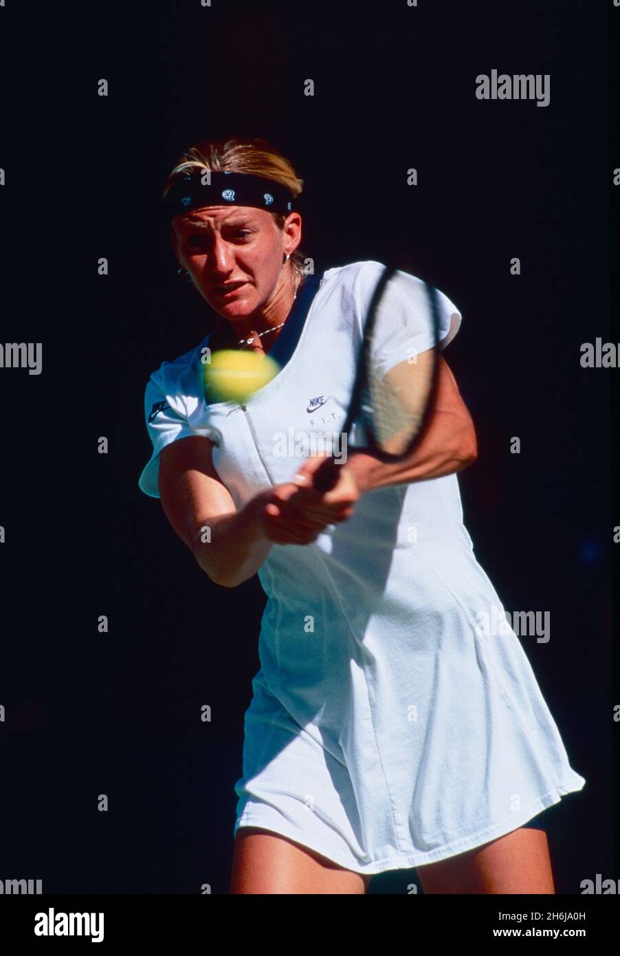Die kanadisch-amerikanisch-französische Tennisspielerin Mary Pierce bei den Australian Open, 1994 Stockfoto