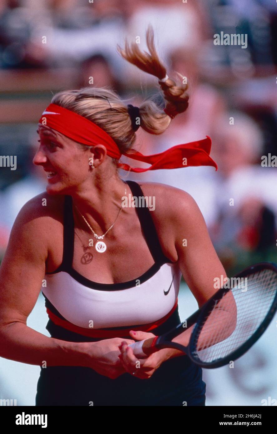 Kanadisch-amerikanisch-französische Tennisspielerin Mary Pierce, 1990er Jahre Stockfoto