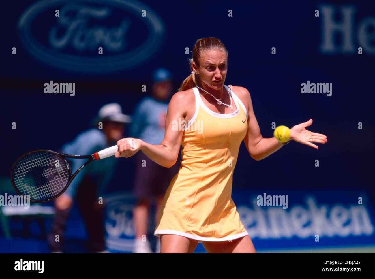 Kanadisch-amerikanisch-französische Tennisspielerin Mary Pierce, 1990er Jahre Stockfoto