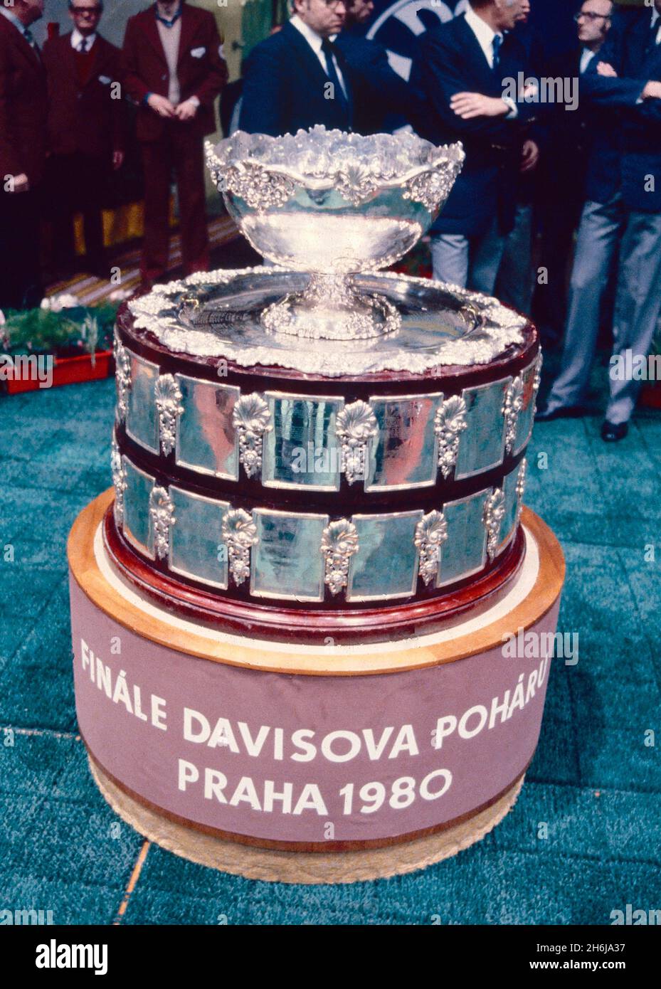 Die Davis Cup Tennis Trophy, Praha 1980 Stockfoto