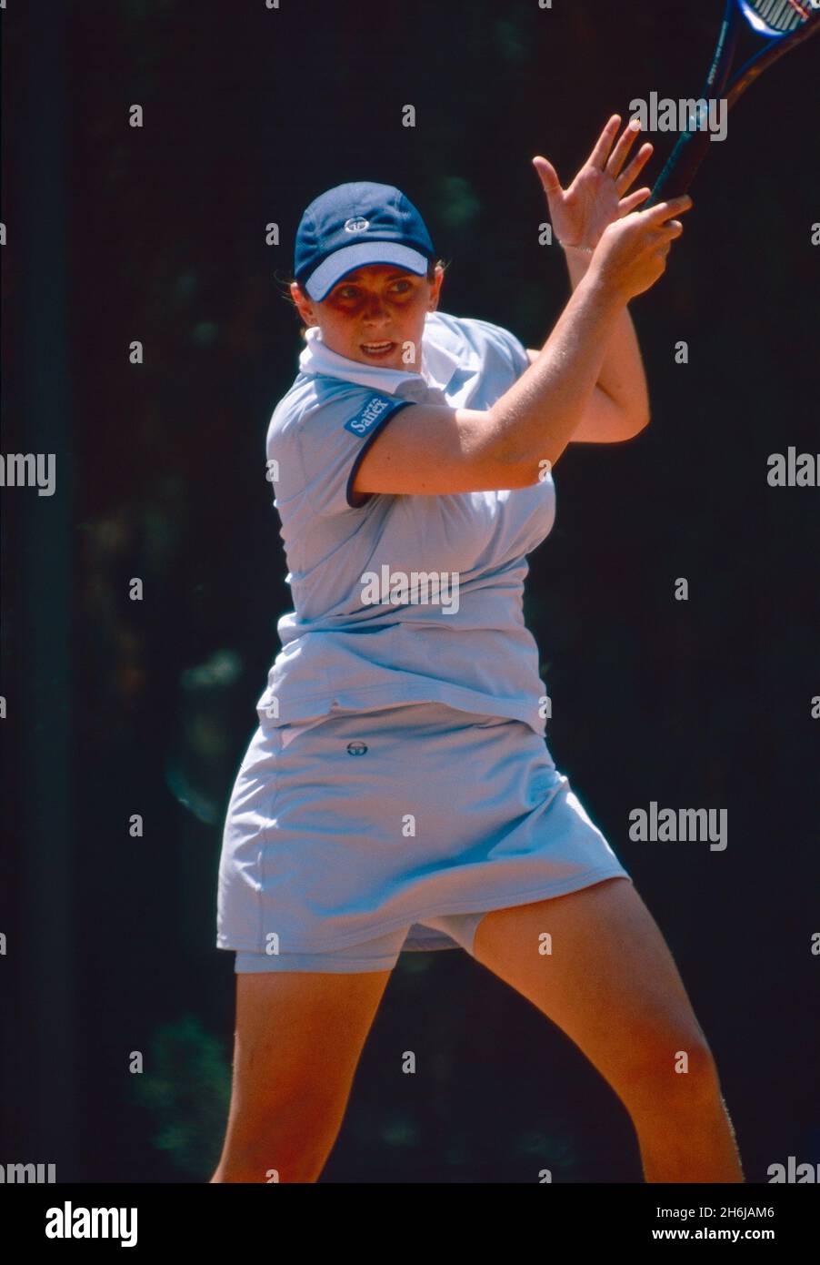 Italienische Tennisspielerin Roberta Vinci, Italienische Open 2001 Stockfoto