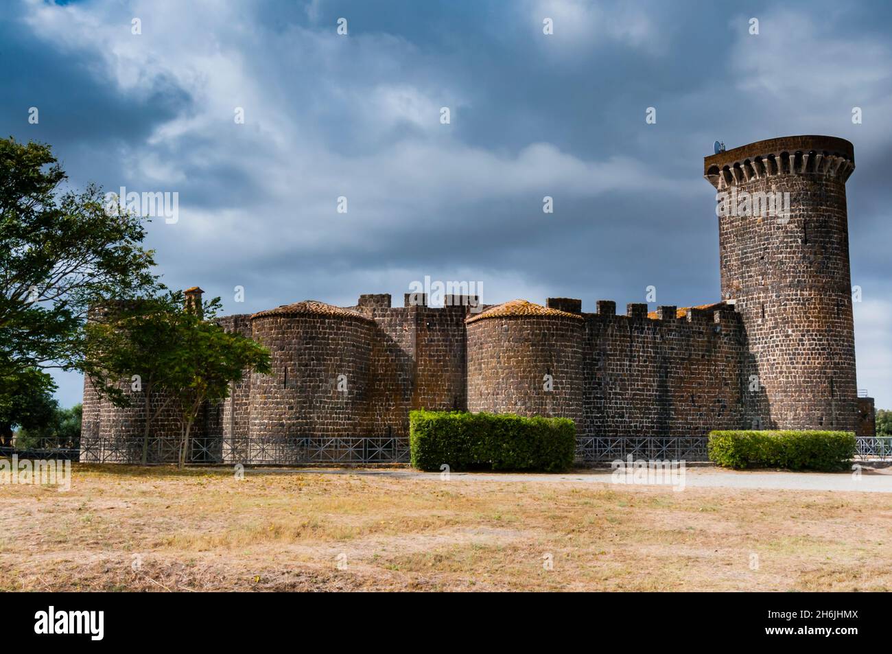 Castello della Badia (Burg Vulci, Vulci, Provinz Viterbo, Latium, Maremma, Italien, Europa Stockfoto