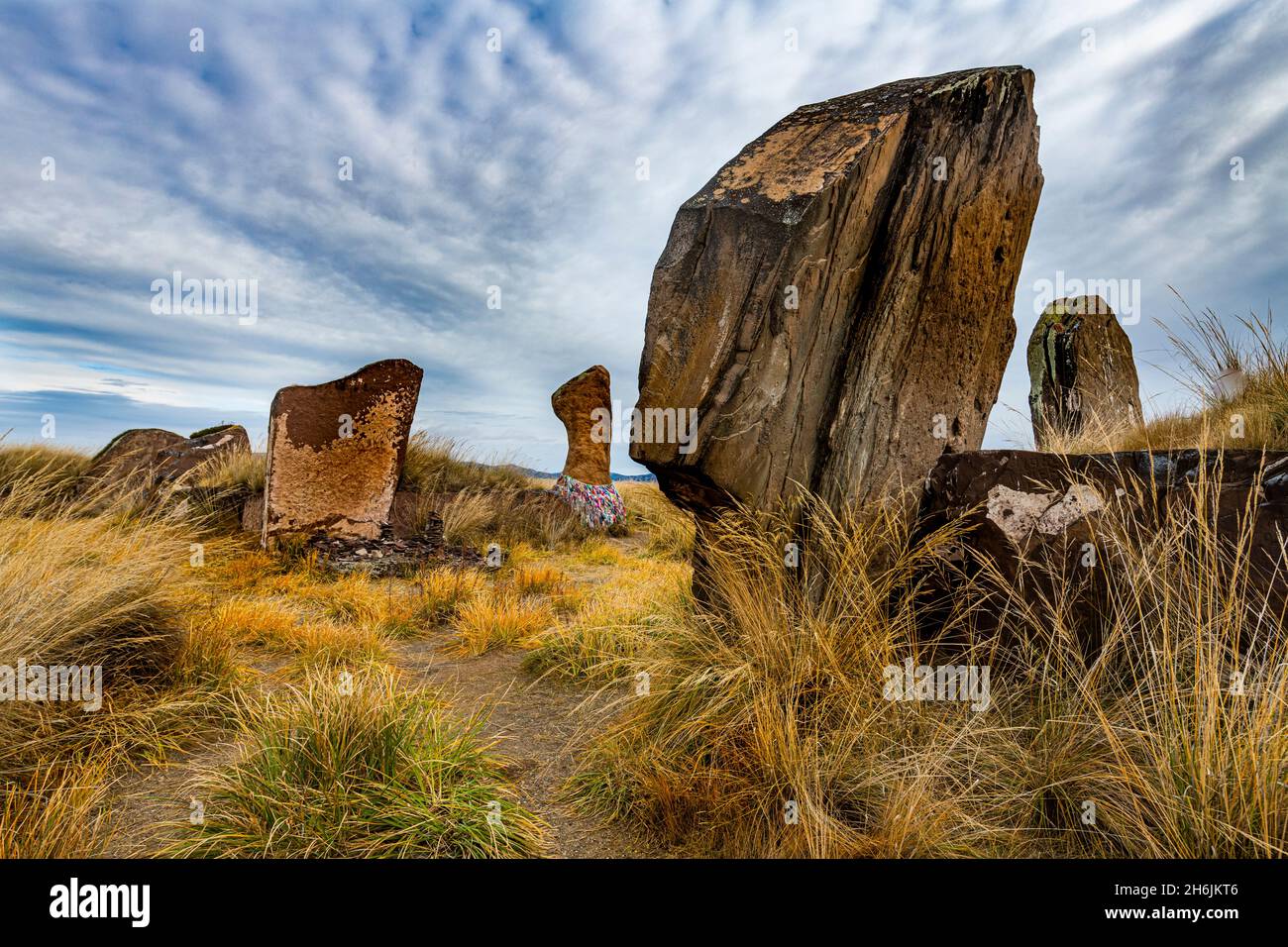 Salbyksky-Hügel, Tal der Könige, Republik Chakassien, Russland, Eurasien Stockfoto