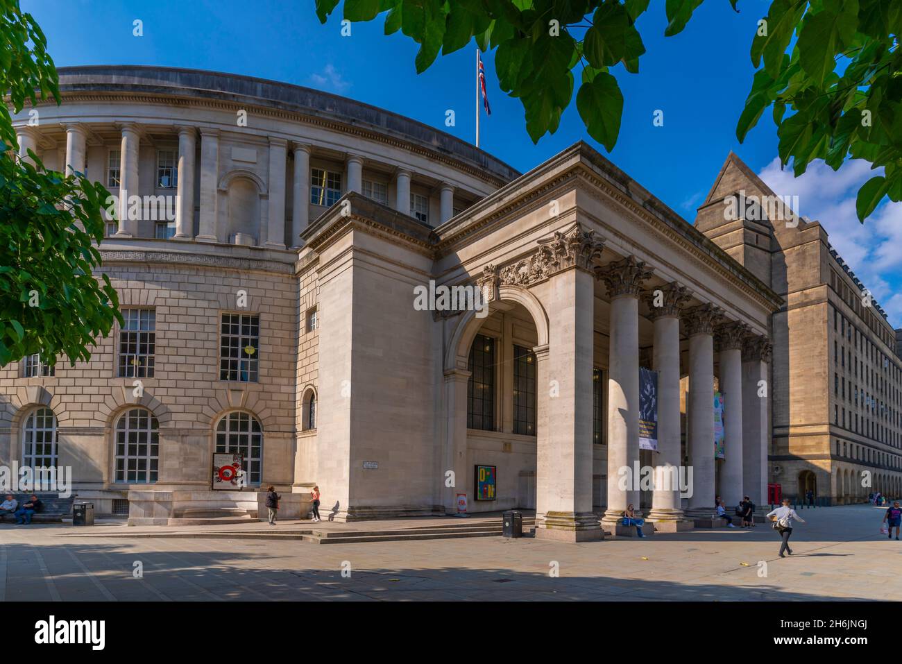 Ansicht der Manchester Central Library, Manchester, Lancashire, England, Großbritannien, Europa Stockfoto