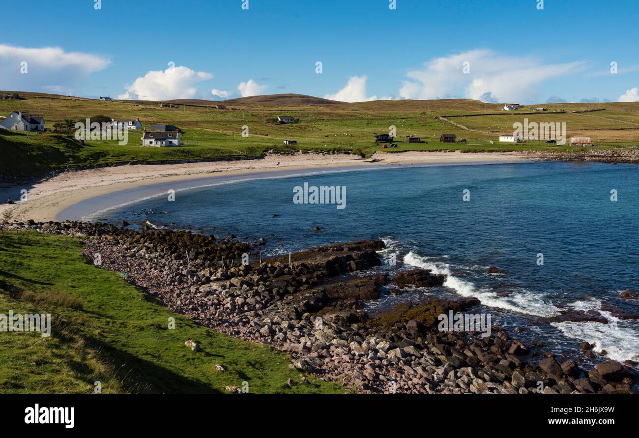 Bay of Stoer, nördlich von Lochinver, North West Highlands, Schottland, Vereinigtes Königreich, Europa Stockfoto