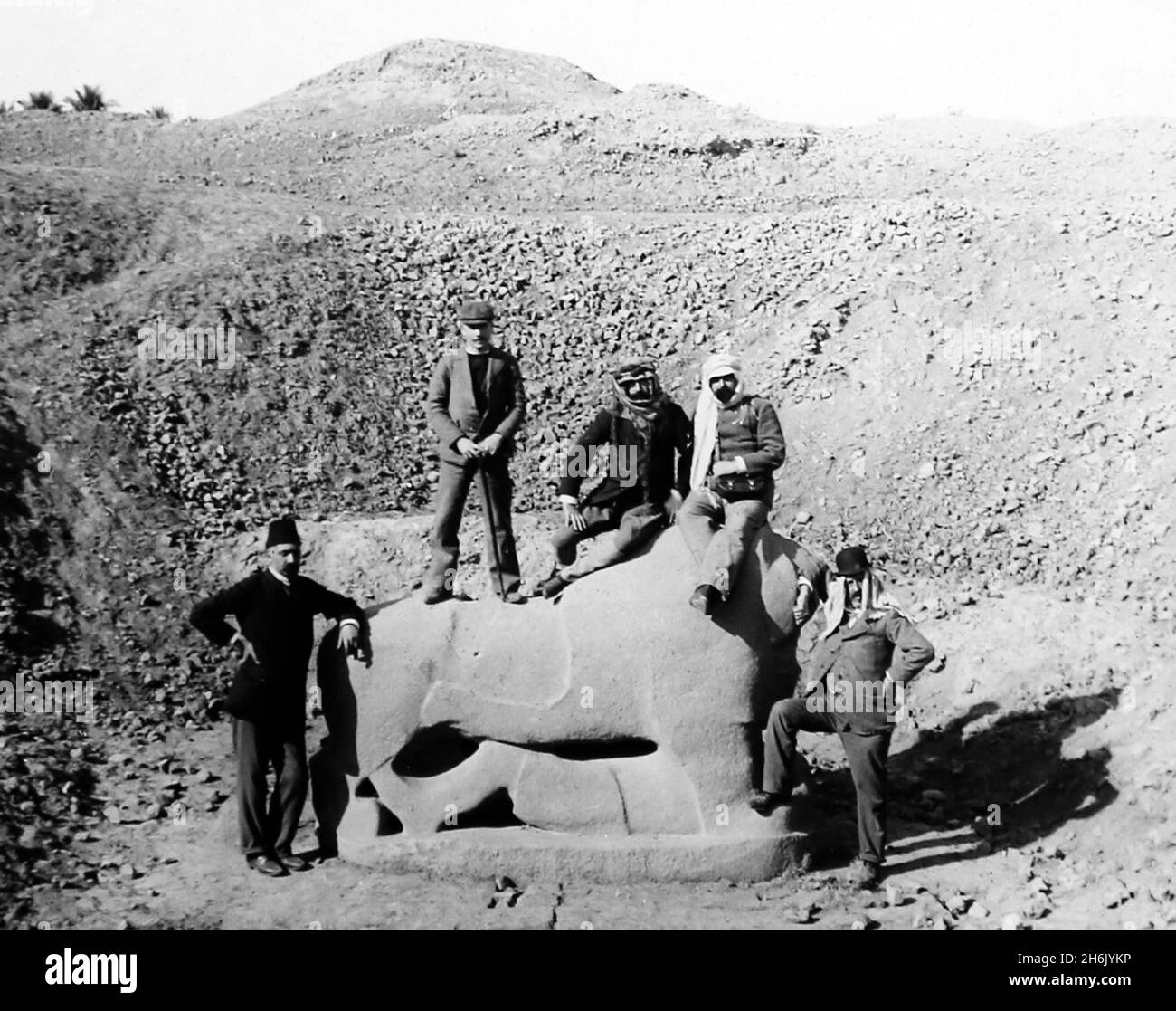 Löwe von Babylon, Irak, dieses Foto stammt vom 23. Februar 1898 Stockfoto