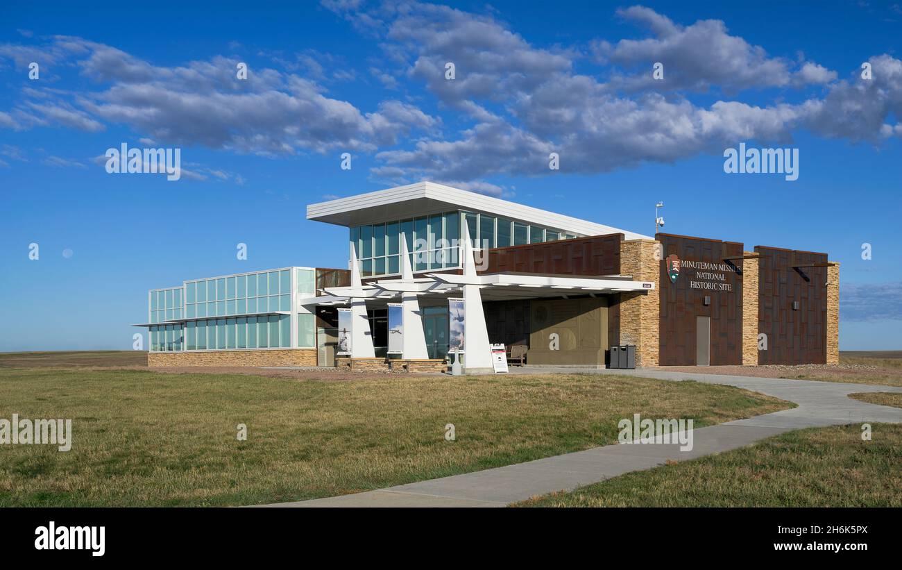 Minuteman Missile National Historic Site Visitor Center außerhalb des Badlands National Park in Philip, South Dakota Stockfoto