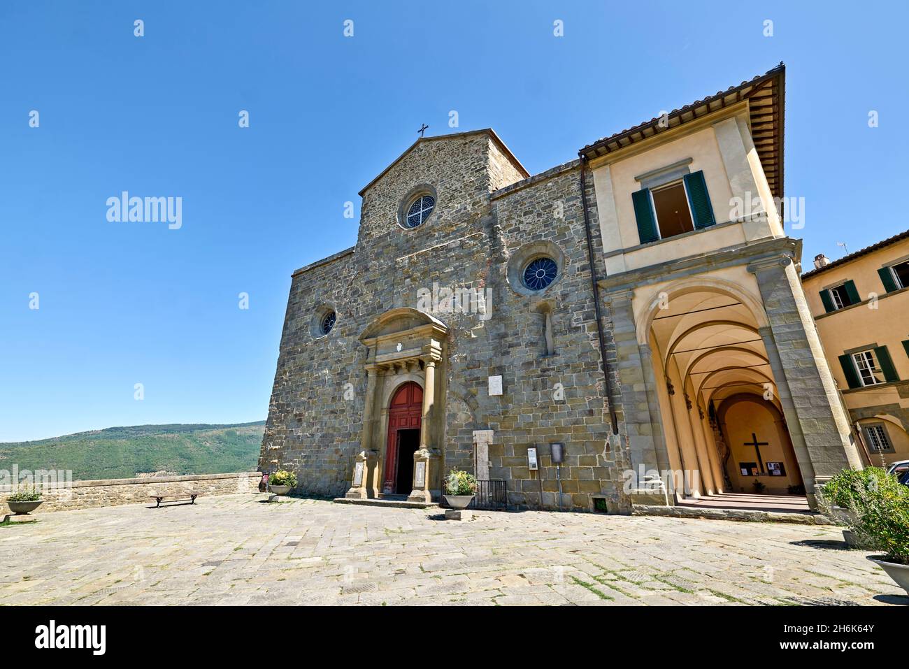 Cortona Arezzo Toskana Italien. Cattedrale di Santa Maria Assunta (Kathedrale) Stockfoto