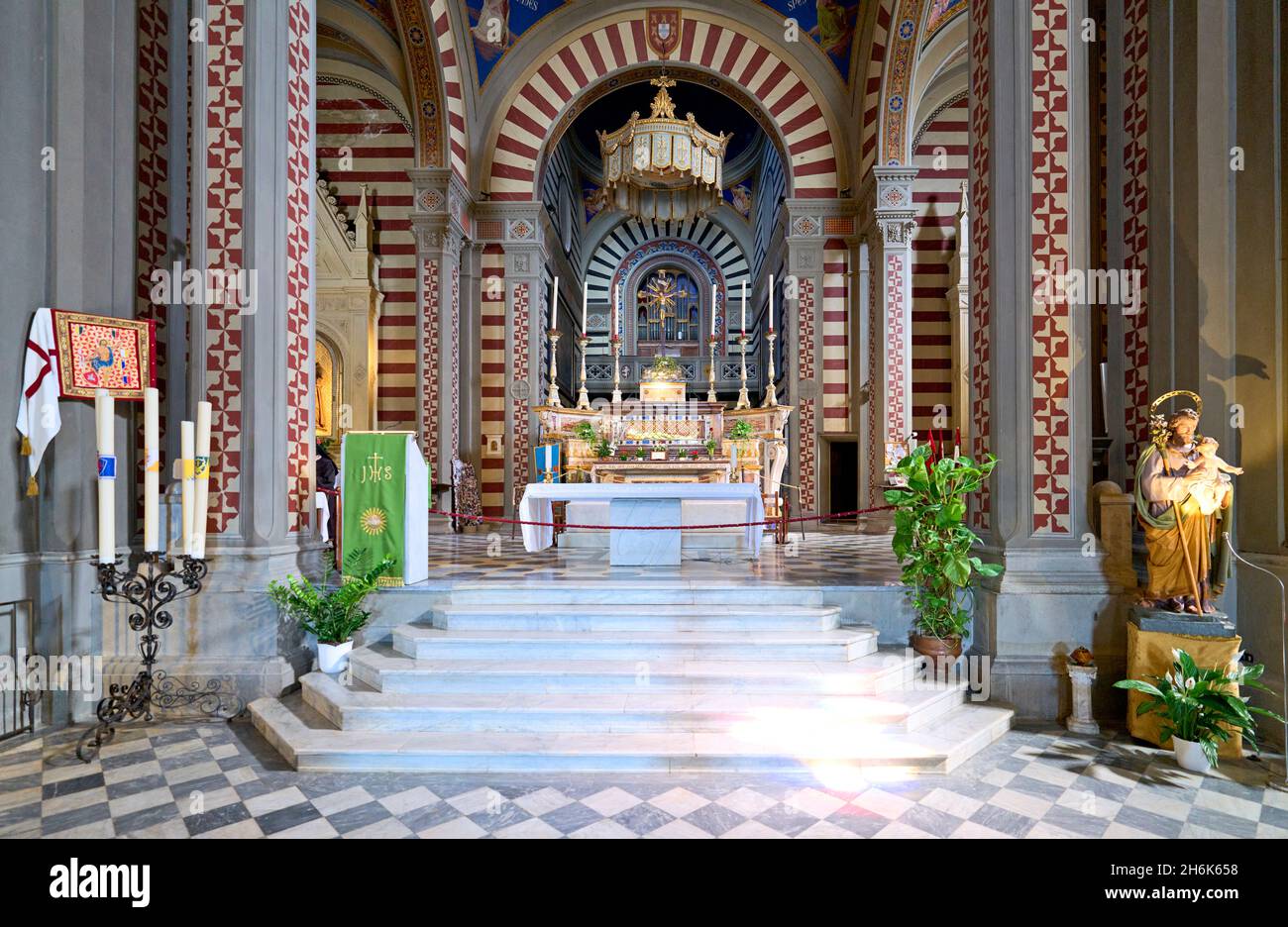 Cortona Arezzo Toskana Italien. Basilica Santa Margherita Hügel Stockfoto