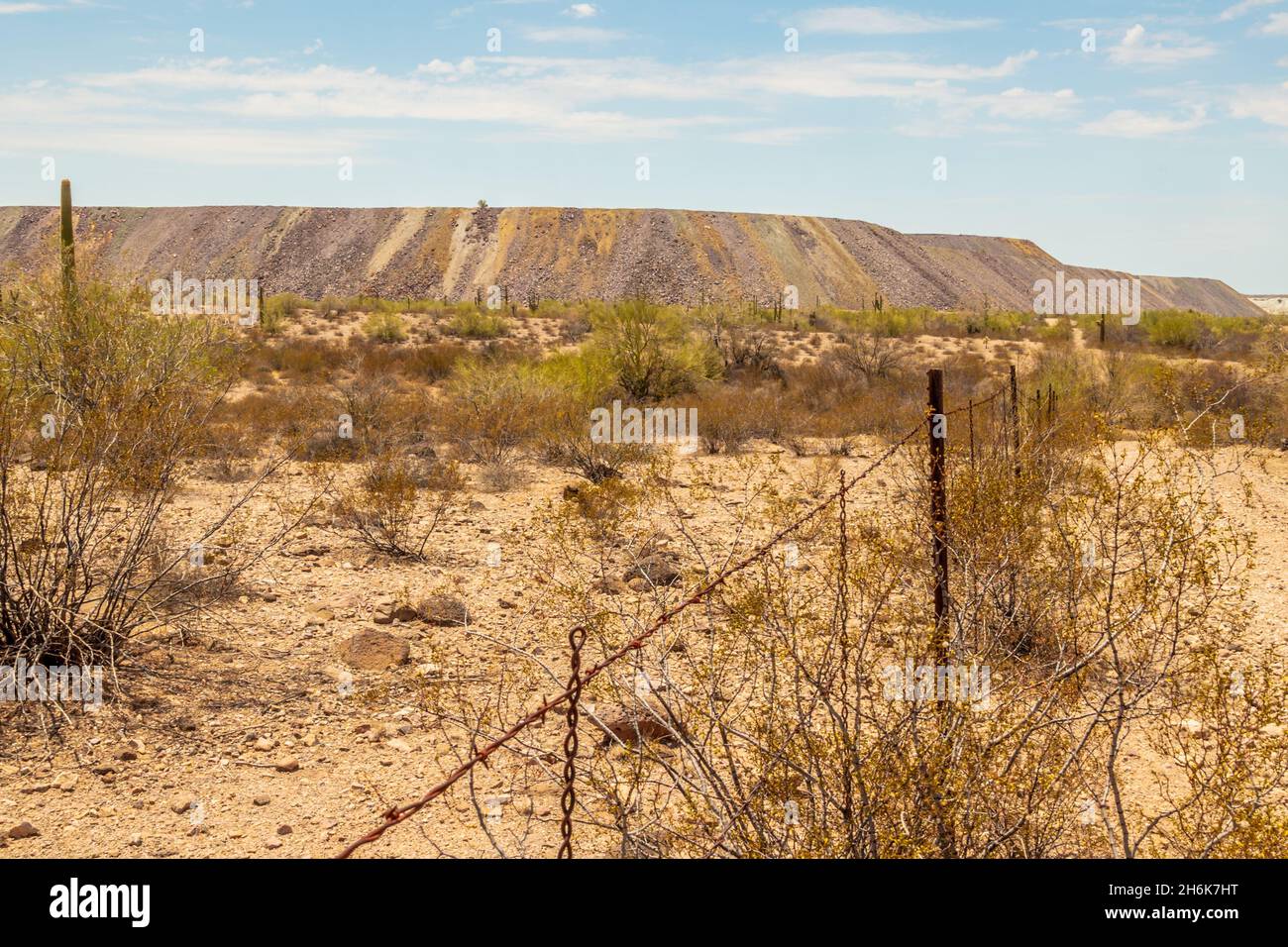 Minenräumungen in der Nähe von Ajo, Arizona. Stockfoto