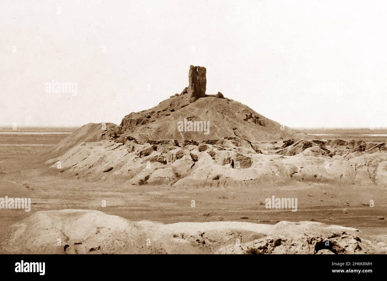 Birs Nimrud Ancient Borsippa, Irak, Foto vom märz 1897 Stockfoto
