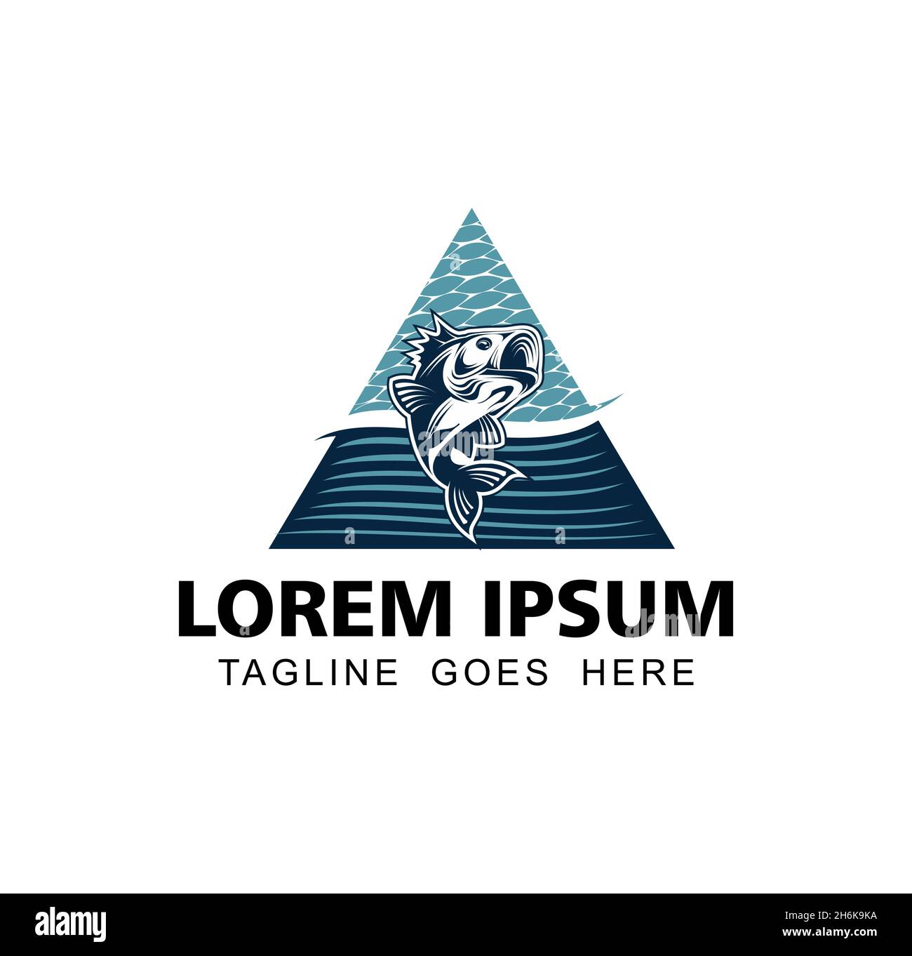 Ein Vektor Illustration Satz von Angeln Turnier Emblem Vorlage Vektor-Logo Stock Vektor