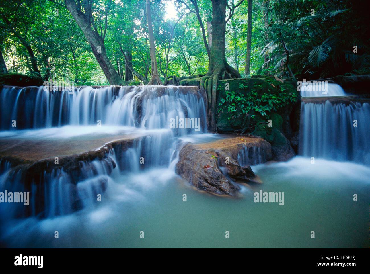 Wasserfall Als Bokkharani National Park Südthailand Stockfoto