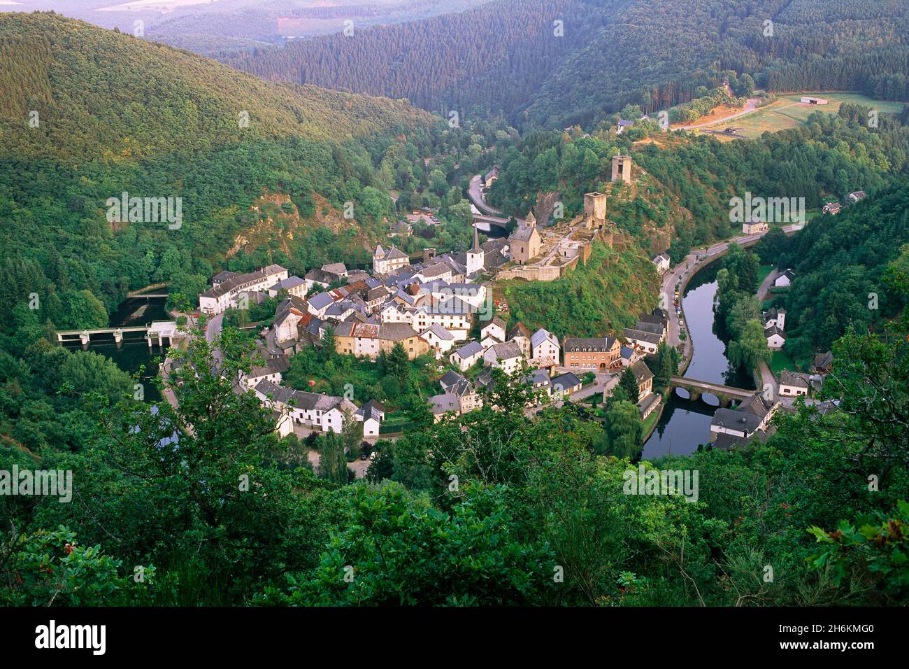 Esch-Sur-Sure, Wiltz, Luxemburg Stockfoto