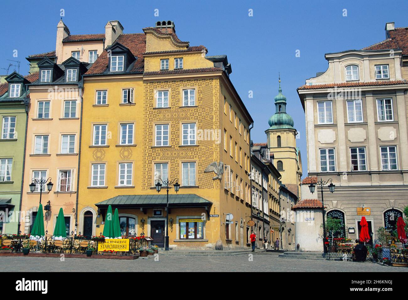 Schlossplatz, Altstadt Warschau, Polen Stockfoto