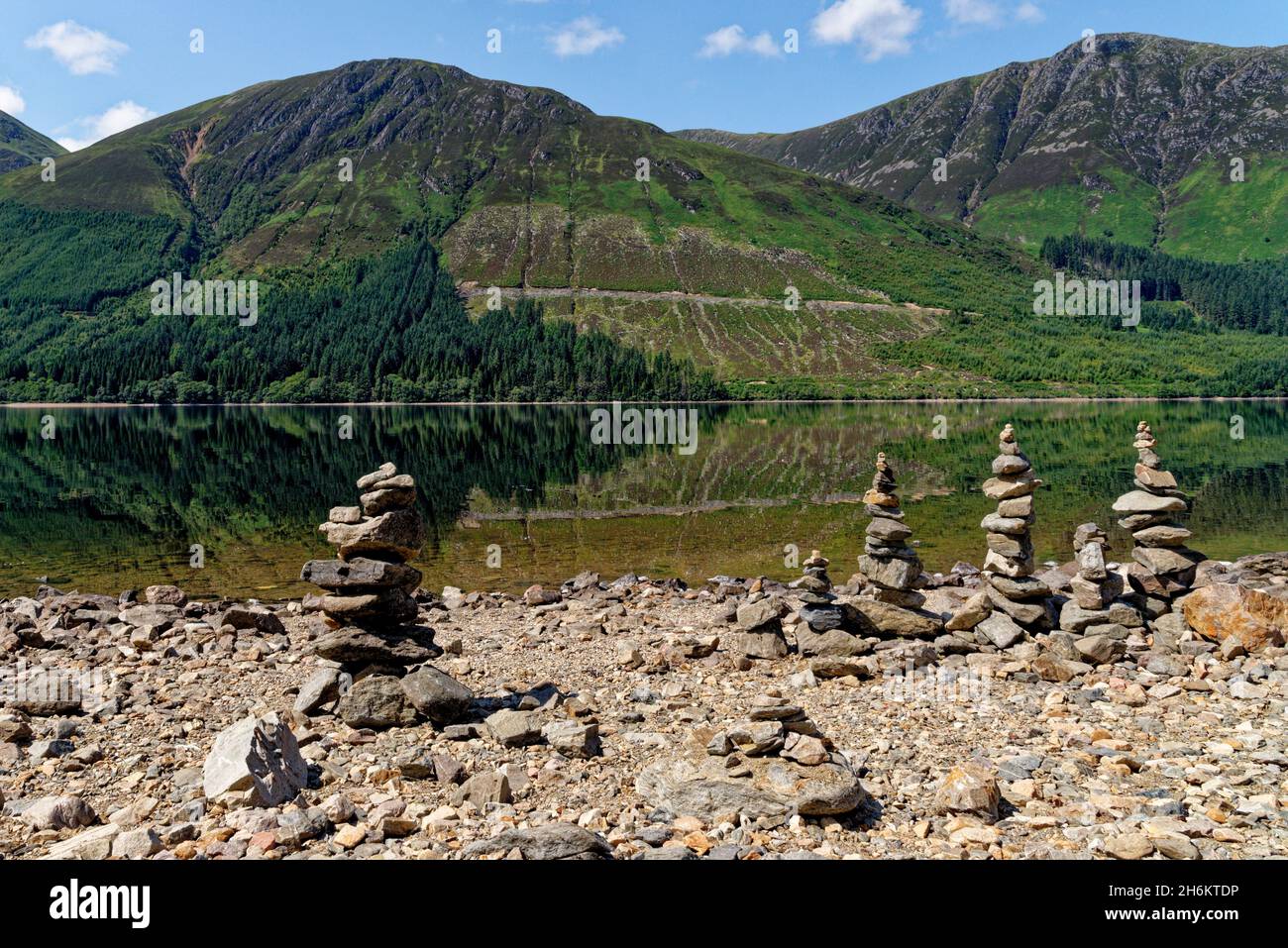 Loch Lochy - Caledonian Canal, Highlands, Schottland, Großbritannien. Schottlands Loch Lochy ist ein großes süßwasserloch im Lochaber Highland Scotland. Stockfoto