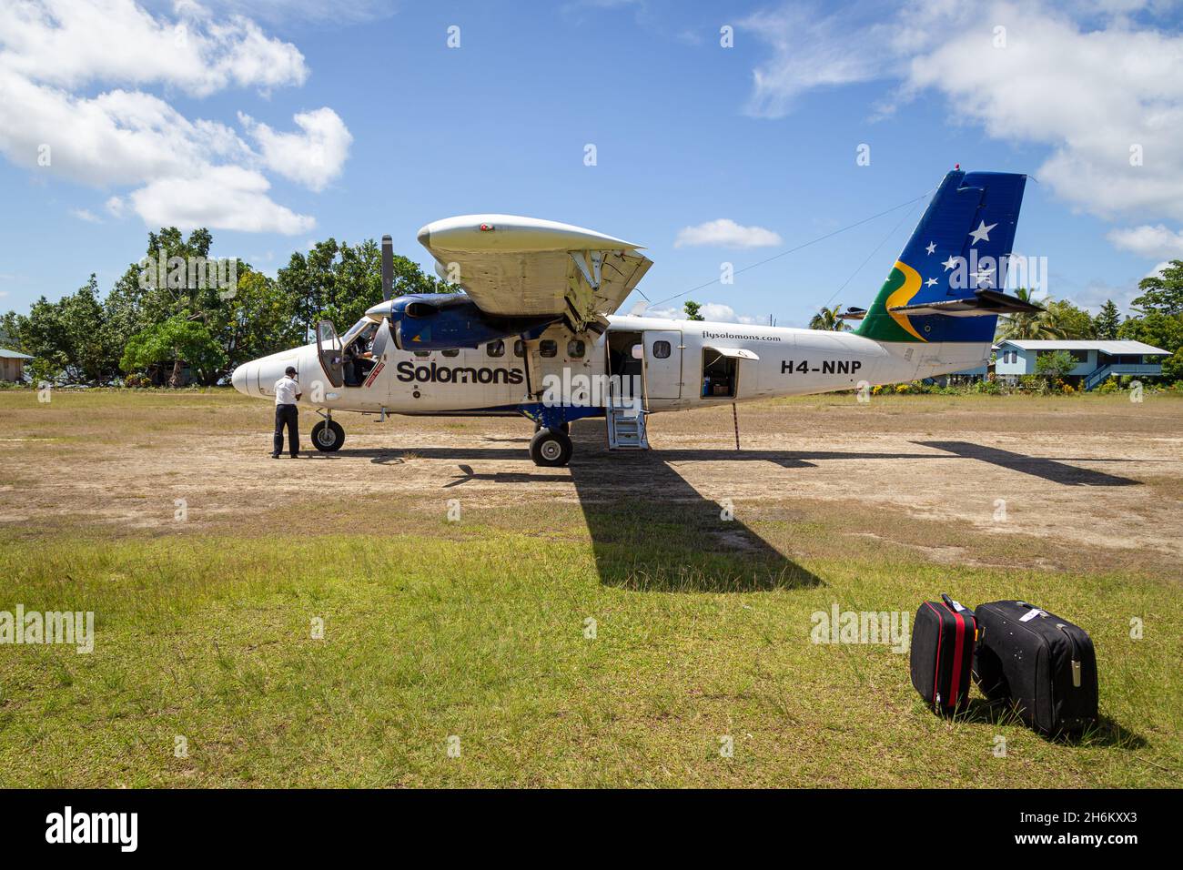 Seghe Flughafen, Marovo Lagune, Salomonen, Pazifik Stockfotografie - Alamy
