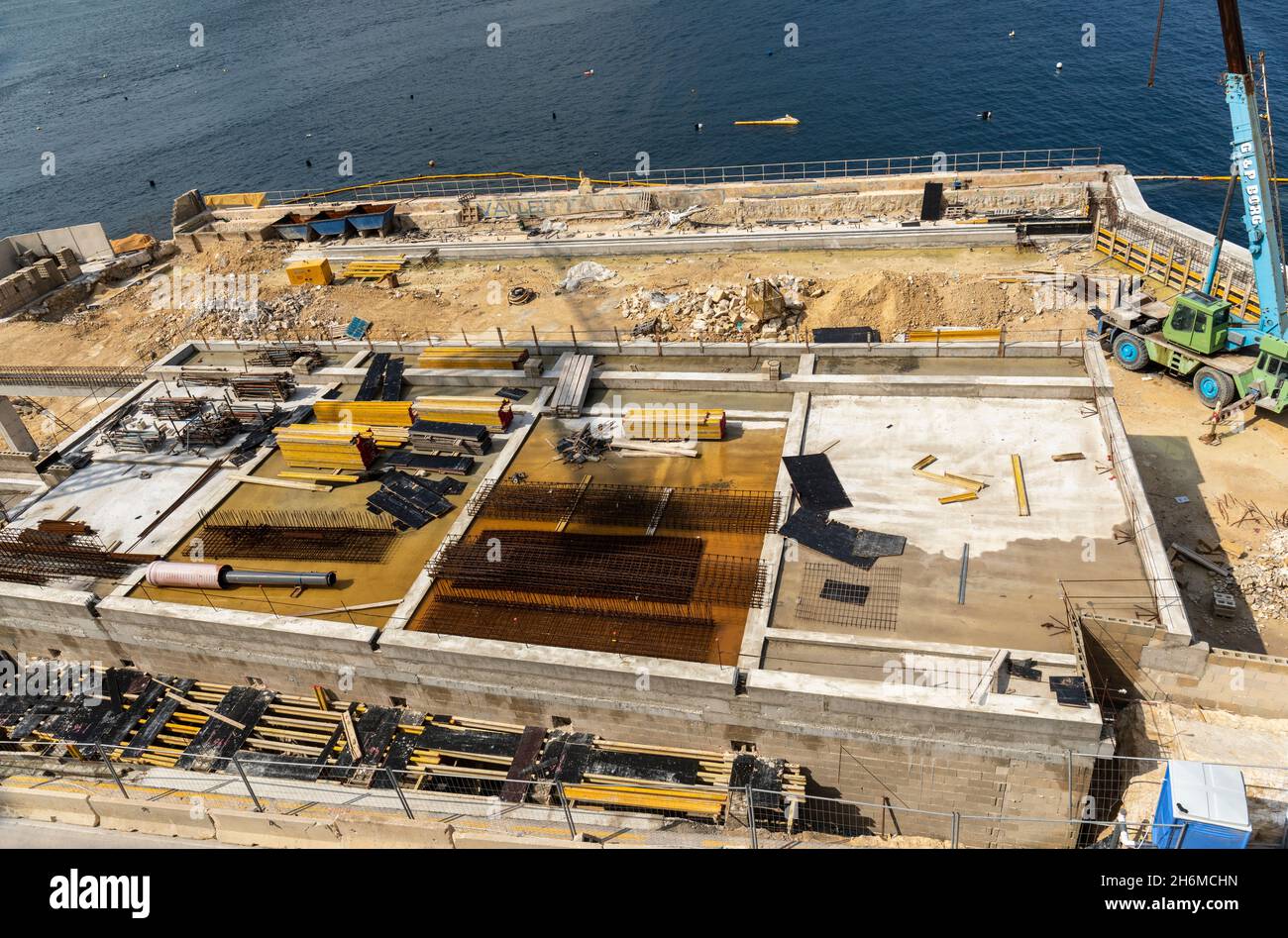 Valletta United Water Polo Pitch Development, Valletta, Malta, Europa. Ein UNESCO-Weltkulturerbe Stockfoto