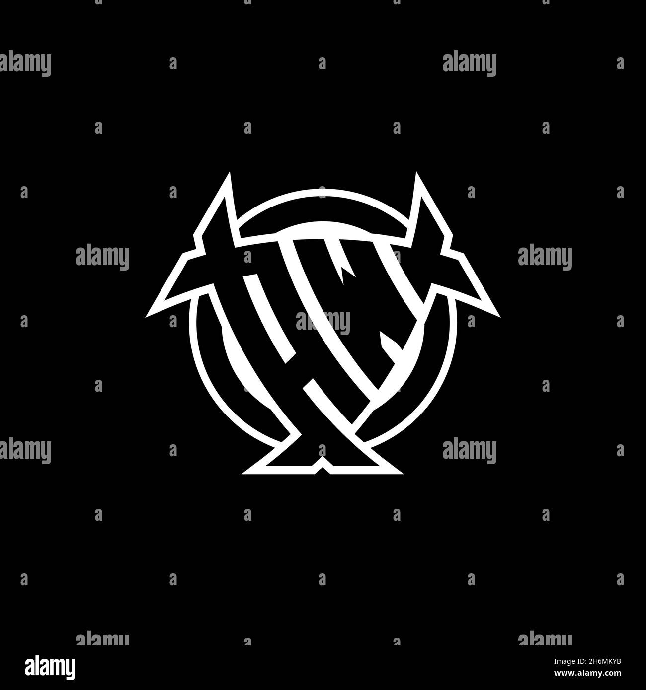 AW Monogram Logo Brief mit Dreieck Schild Form Design isoliert auf weißem Hintergrund. Dreieck-Monogramm-Logo, Schild-Monogramm-Logo, Dreieck s Stock Vektor