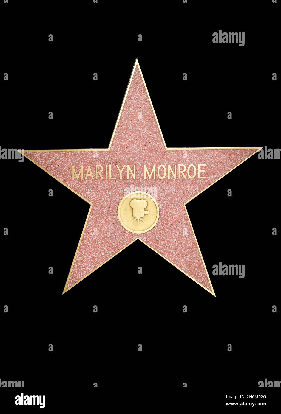 Marilyn Monroe Stern, Hollywood Walk of Fame, Hollywood Boulevard, Hollywood, Los Angeles, California, Vereinigte Staaten von Amerika Stockfoto