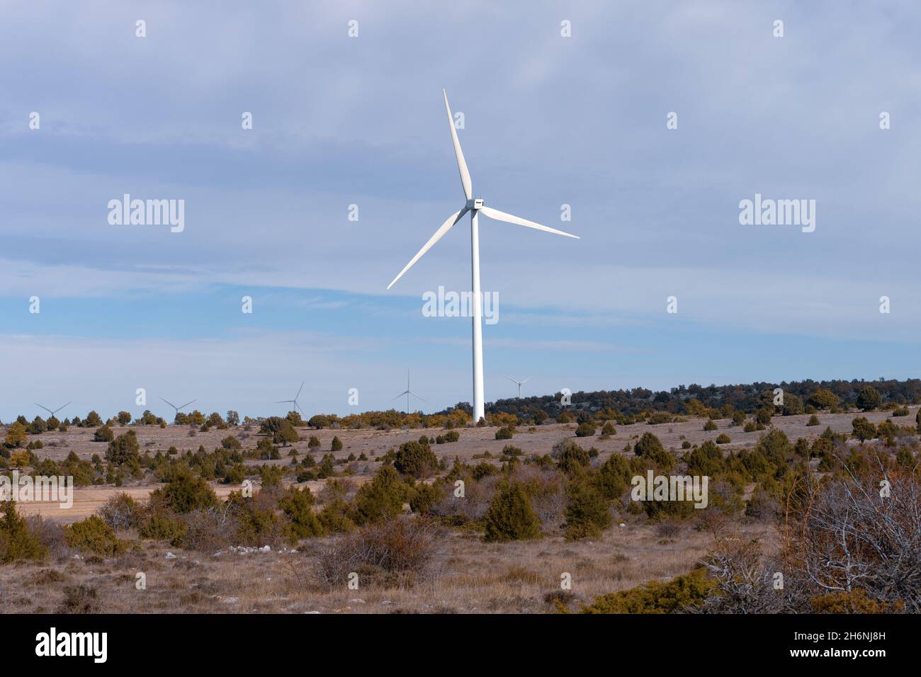 Windkraft, Alternative zum Klimawandel Stockfoto