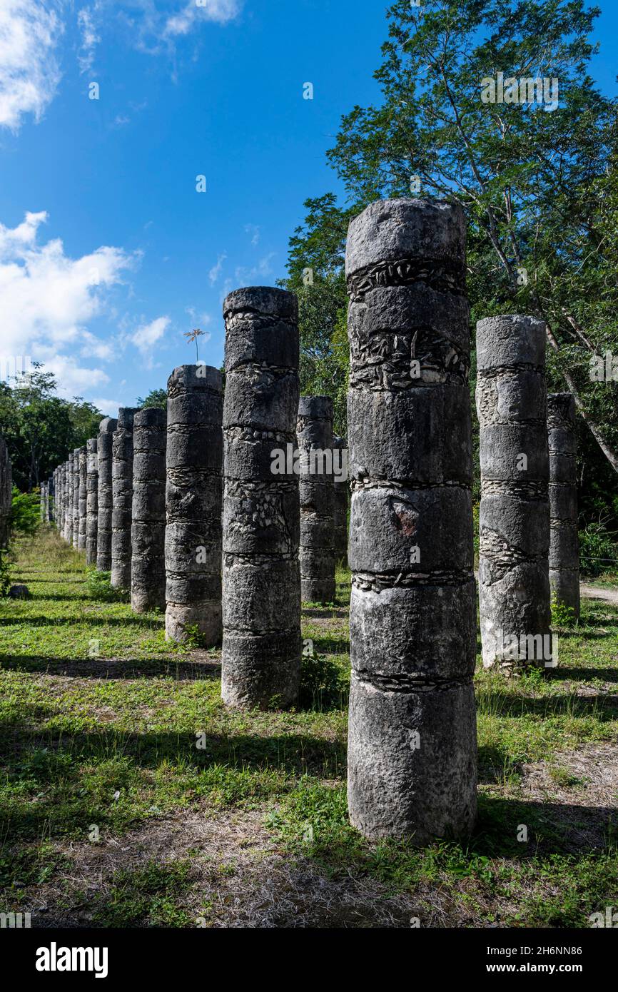 UNESCO-Stätte präkolumbianische Stadt, Chichen Itza, Yucatan, Mexiko Stockfoto