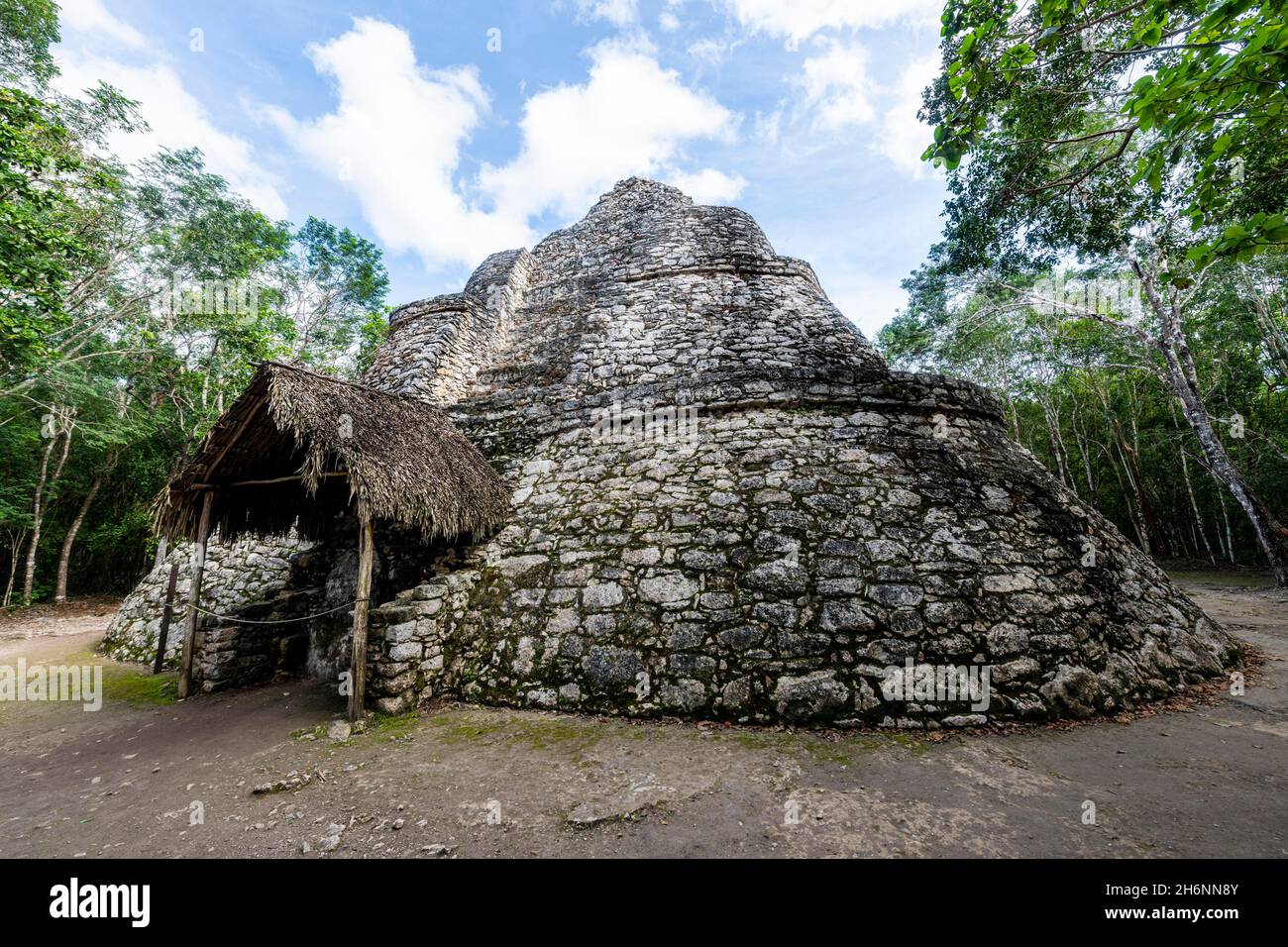 Die archäologische Maya-Stätte Coba, Quintana Roo, Mexiko Stockfoto