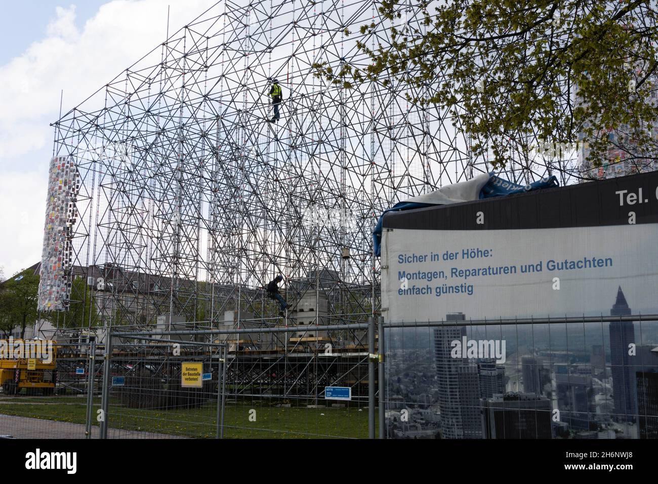 Marta Minujin, das Parthenon der Bücher, der Documenta 14, Friedrichsplatz, Kassel, Hessen, Deutschland Stockfoto