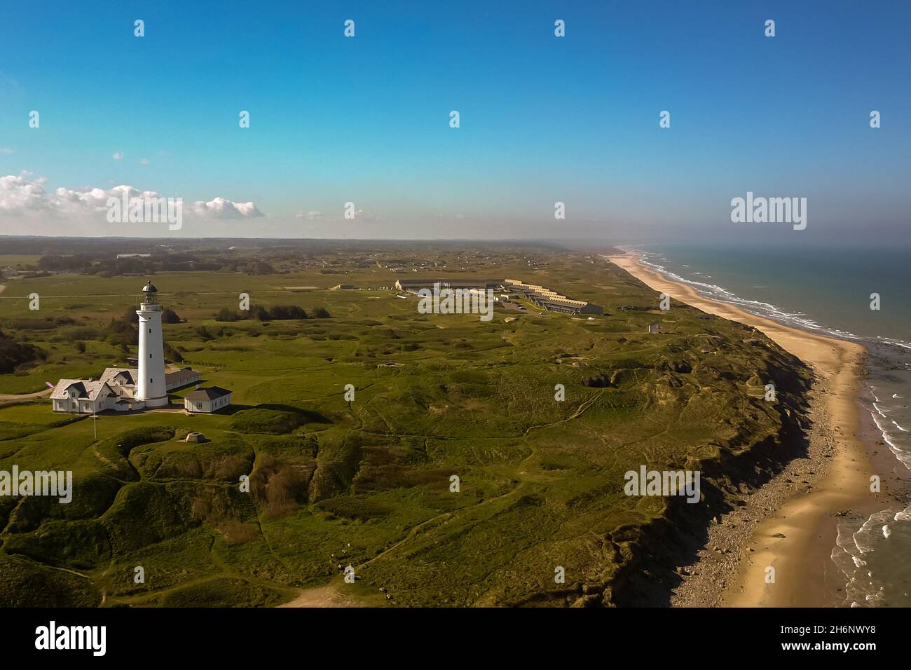 Leuchtturm Hirtshals, Hirtshals, Jütland, Daenmark Stockfoto