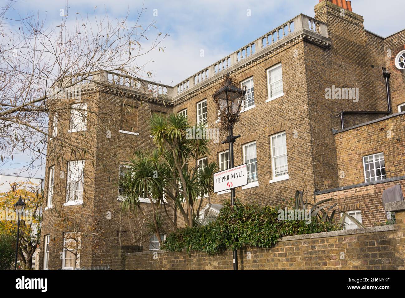 Latymer Preparatory School, Rivercourt House, Upper Mall, Chiswick, Südwest-London, England, Großbritannien Stockfoto