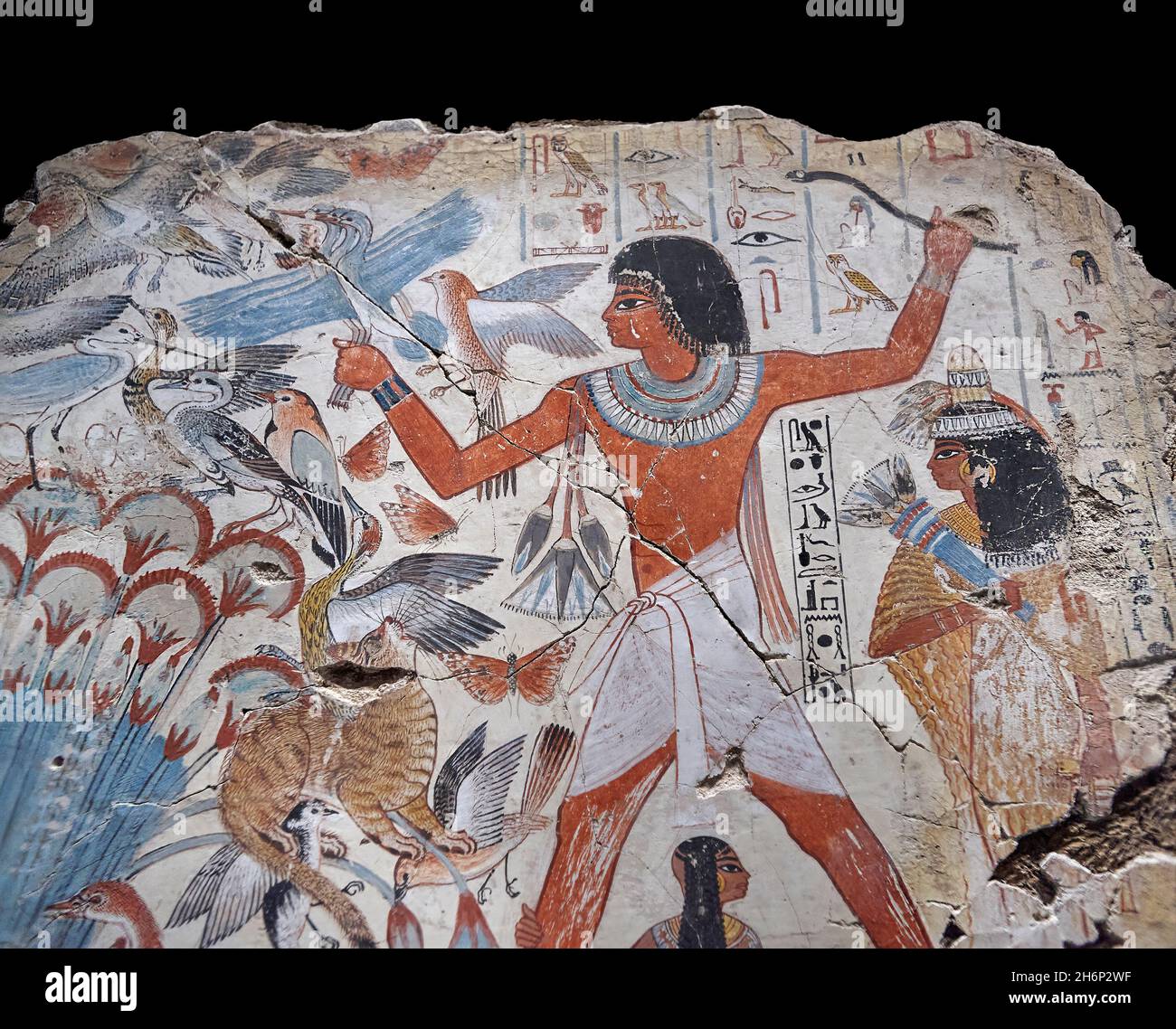 Wall painting tomb of nebamun Fotos und Bildmaterial in hoher