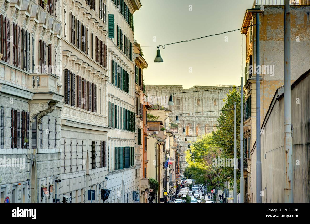 Stadtbild von Rom, HDR-Bild Stockfoto