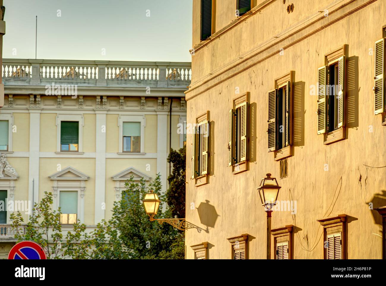 Stadtbild von Rom, HDR-Bild Stockfoto